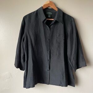 Ralph Lauren Black Long Sleeve Women’s Top